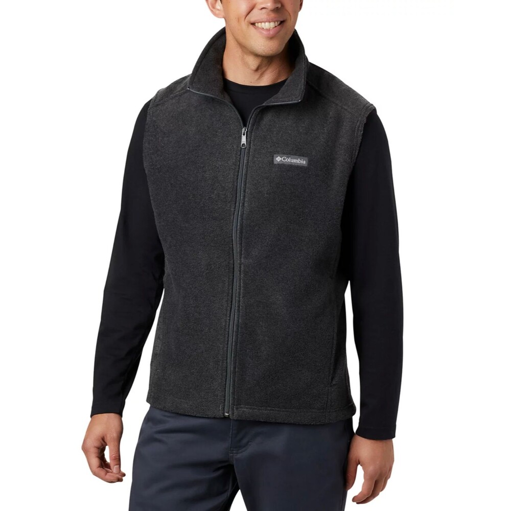 Columbia Sportswear Men’s XL Charcoal Fleece Vest Full Zip NWT Golf Hiking